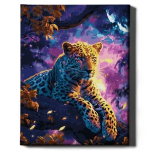 Leopards zem mēness