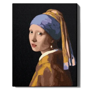 Meitene ar pērļu auskaru